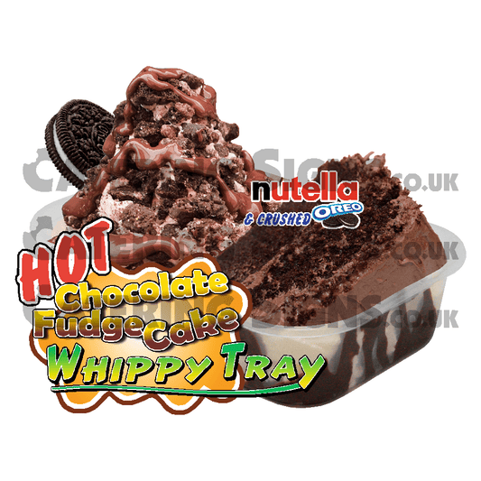 Nutella & Crushed Oreo Warm Chocolate Fudge Cake