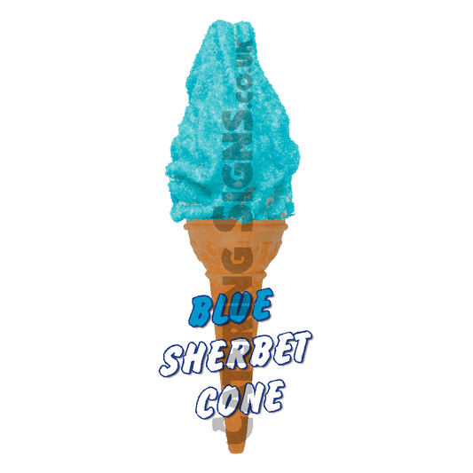 Blue Sherbet - Single Cone