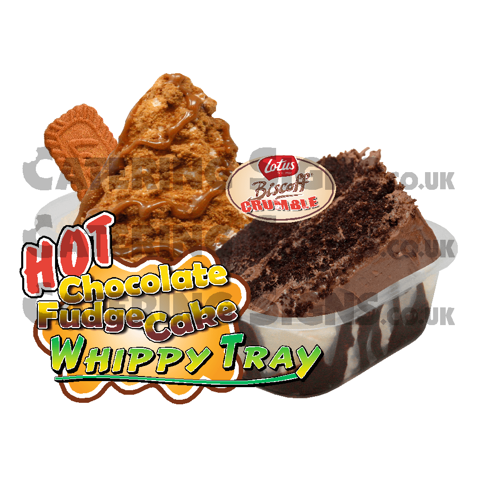 Lotus Biscoff Crumble Warm Chocolate Fudge Cake
