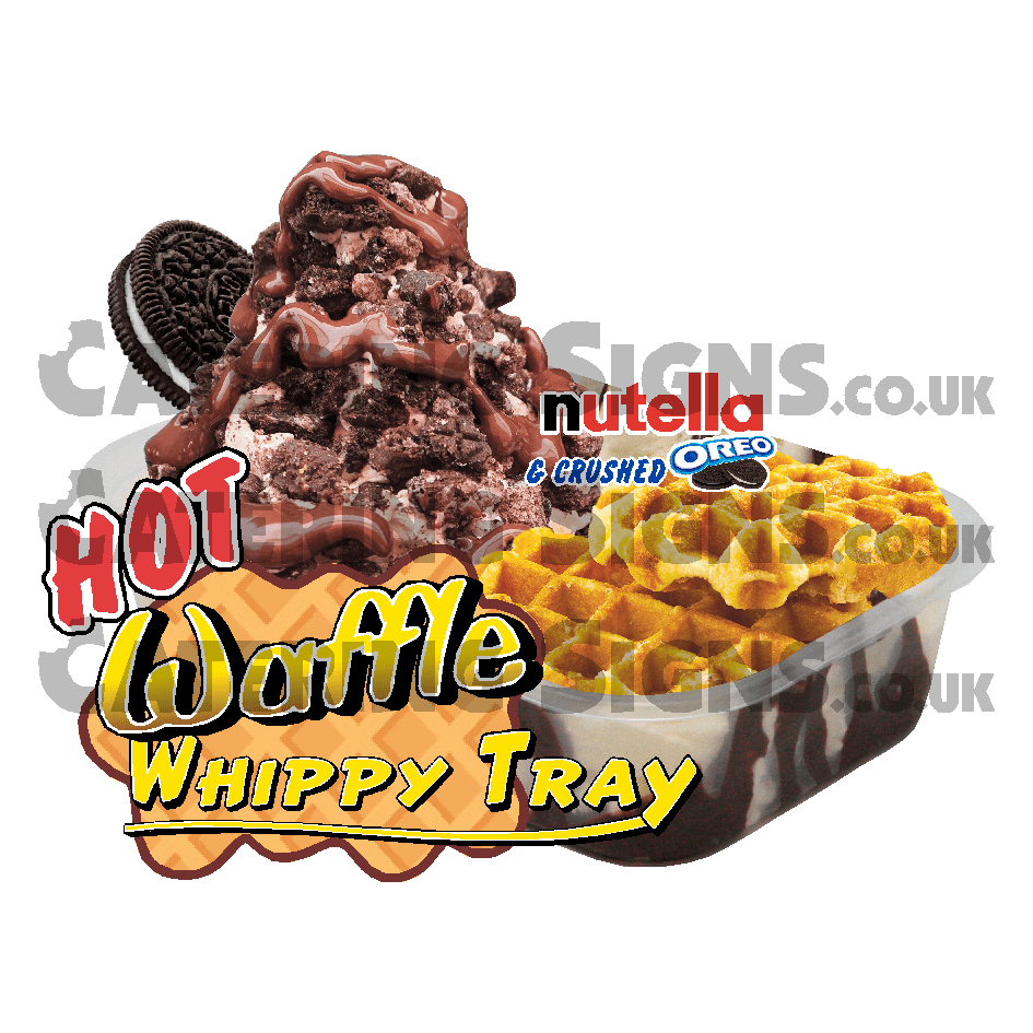 Nutella & Crushed Oreo Warm Waffles