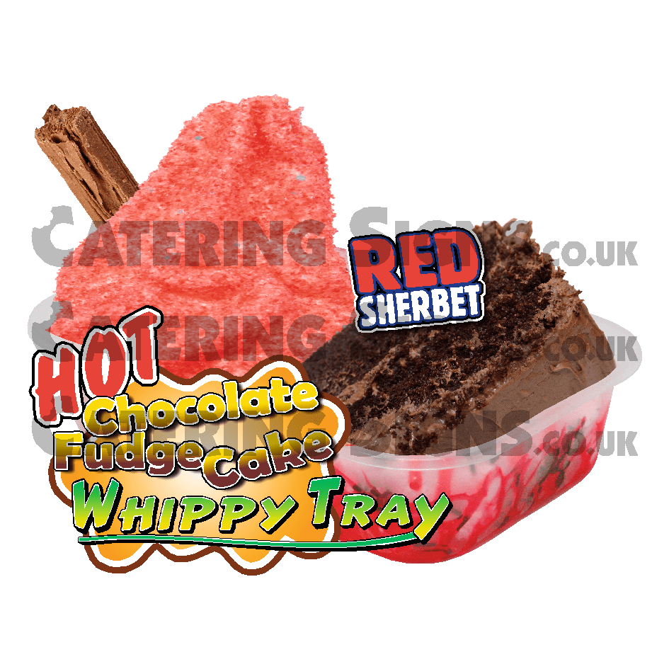 Red Sherbet Warm Chocolate Fudge Cake