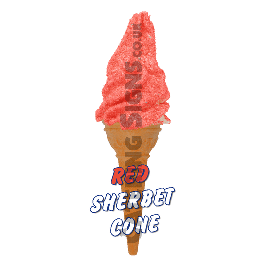 Red Sherbet - Single Cone