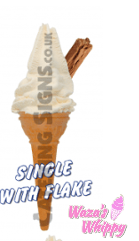 Single Cone with Flake